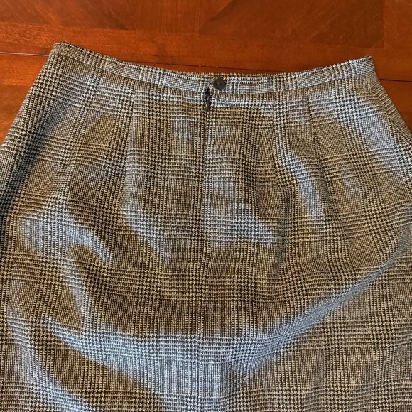 Vintage Houndstooth Pencil Skirt Size 10 - Picture 5 of 8